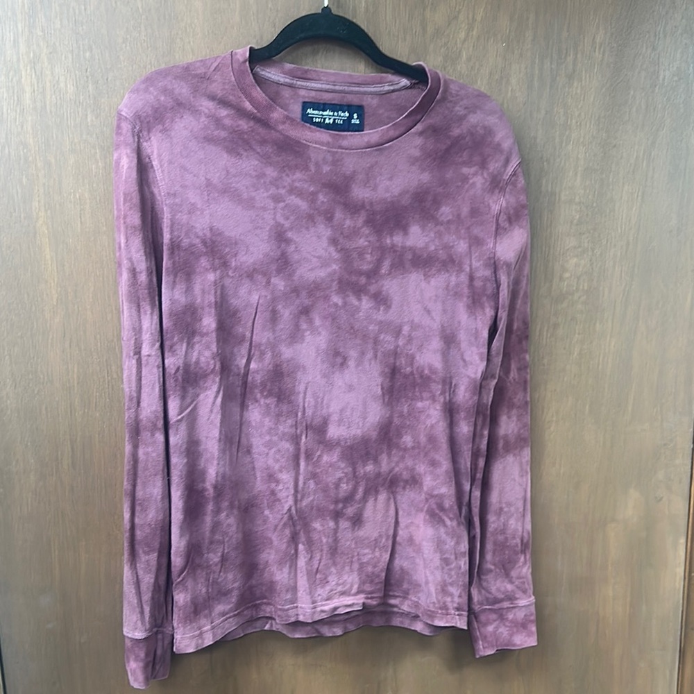 Abercrombie & Fitch Maroon Long Sleeve Hoodie
